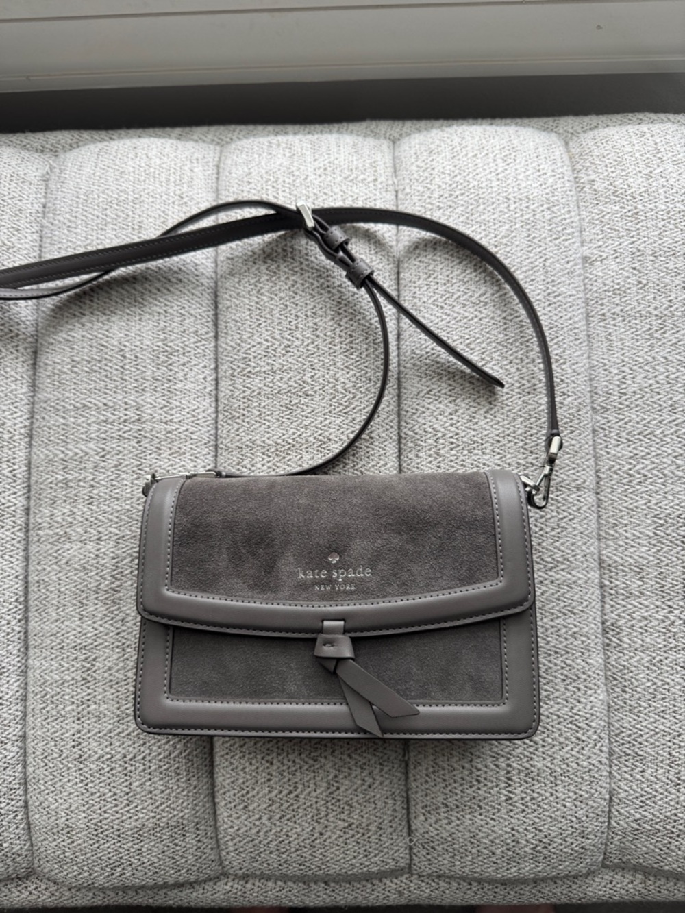 Kate Spade York Knot Suede crossbody